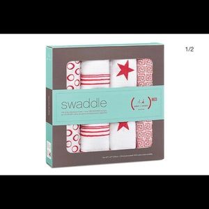 Aden & Anais (RED) swaddle blankets